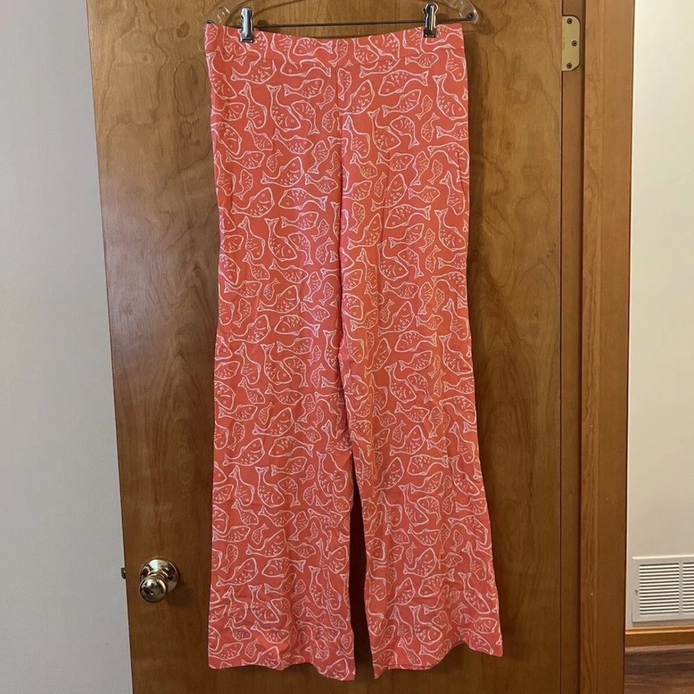 Vineyard Vines Fish Catch Of The Day Pants NWT Mai Tai Tropical Rayon Small